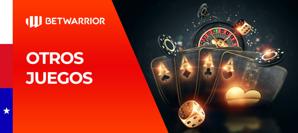 Casino y otros juegos de azar en Betwarrior Chile