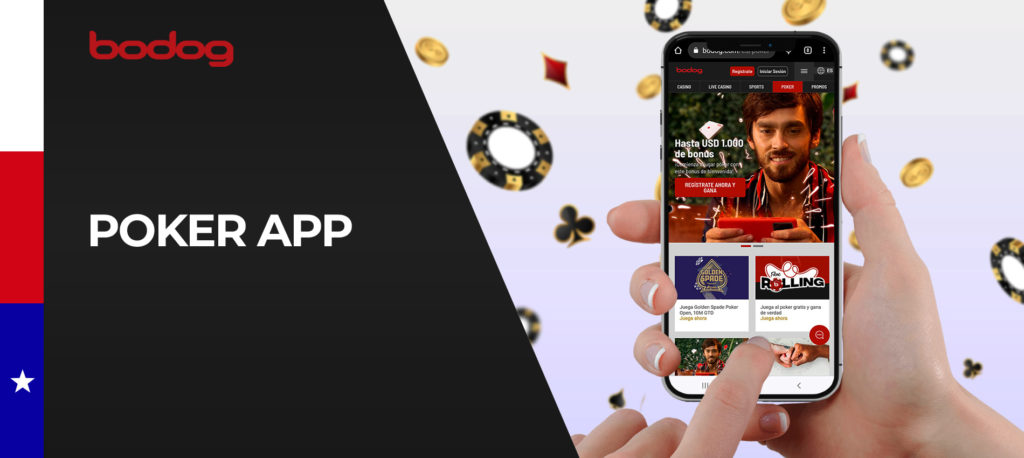Póquer y otros juegos de cartas en la aplicación móvil Bodog para Android 