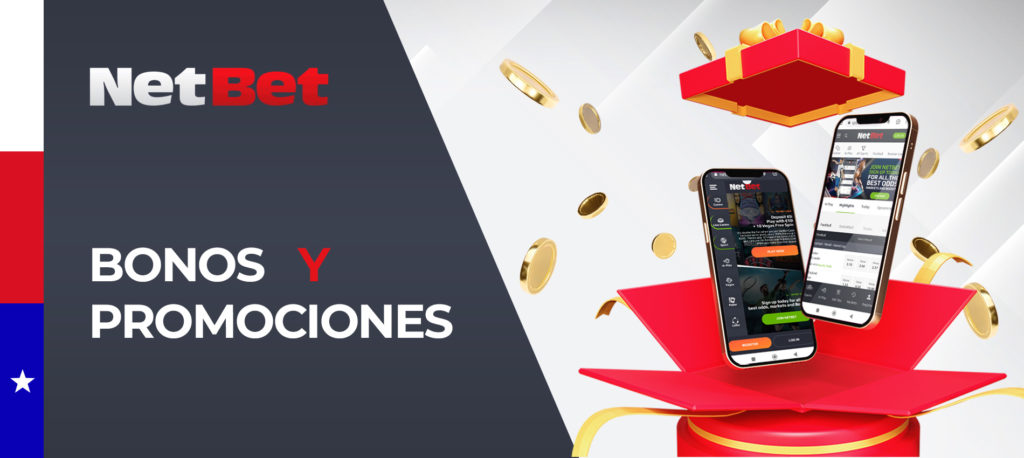 Todas las promociones y bonos en el sitio móvil de Netbet Chile