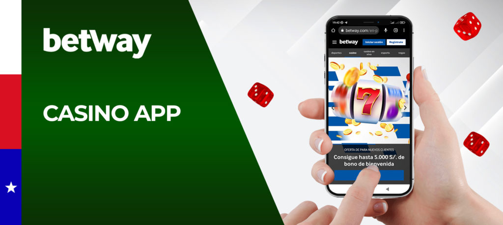 Todos los juegos de casino en la aplicación móvil de Betway Chile