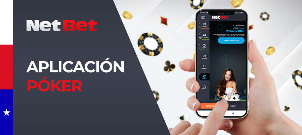 Todos los juegos de Póker en la aplicación móvil de Netbet Chile