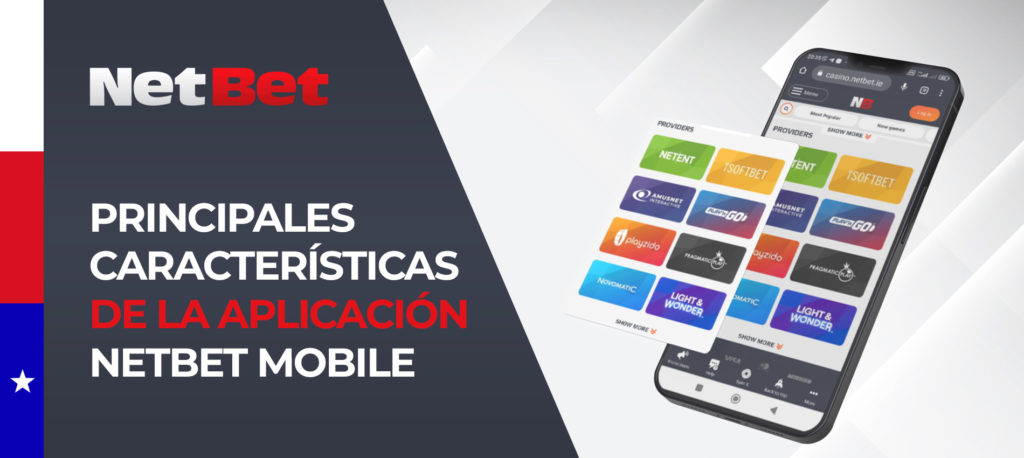 Todas las funciones de la aplicación móvil Netbet Chile para Android e iOS