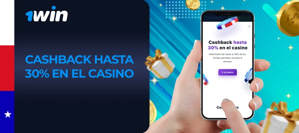 Cashback hasta 30% bonus conditions en el casino 1Win