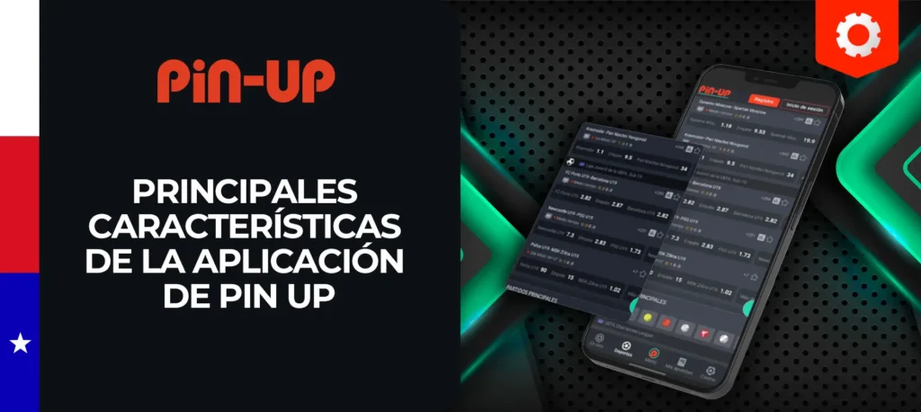Principales características de la aplicación móvil Pin-Up en Chile 