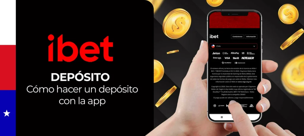 ¿Cómo hago mi primer depósito en la aplicación móvil de iBet en Chile?