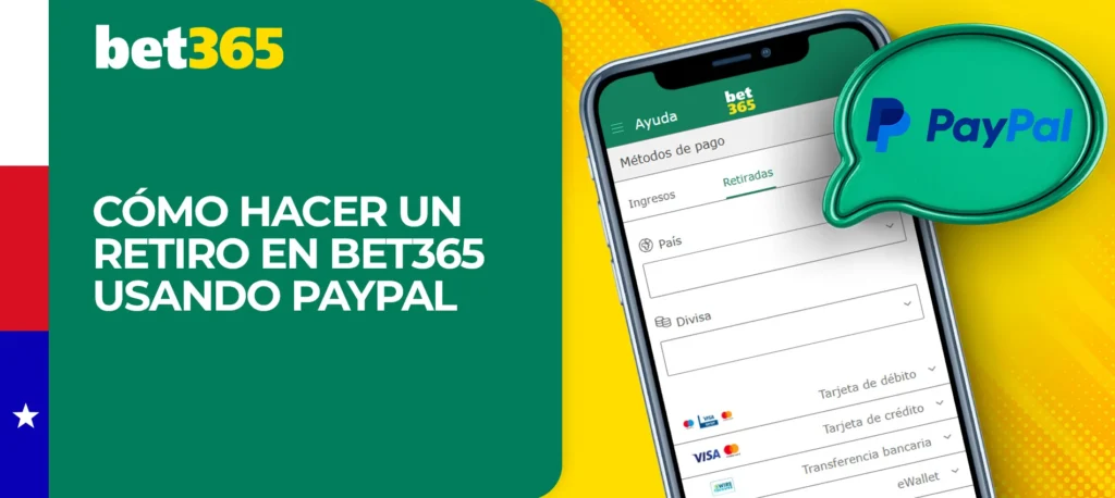 Cómo retirar dinero con PayPal de Bet365