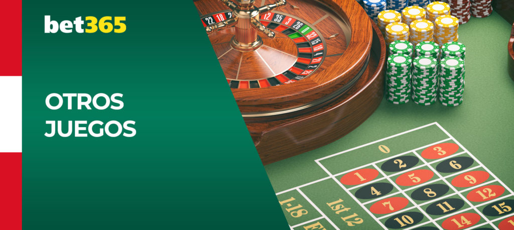 Casino y otros juegos en la aplicación móvil de Bet365 para Android