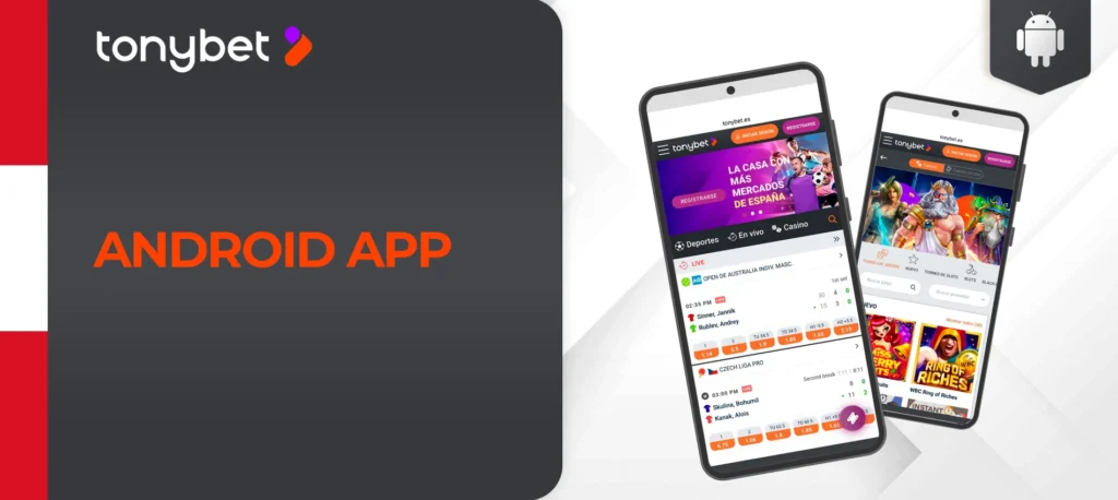 Instrucciones paso a paso para instalar la aplicación móvil de TonyBet en Android