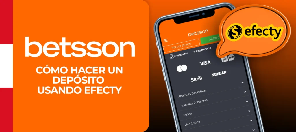 Instrucciones para depositar en Betsson usando Efecty