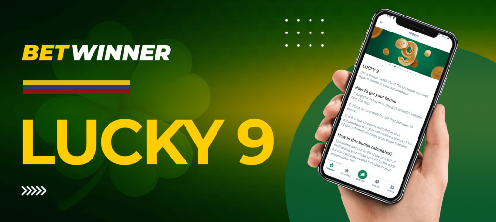 Lucky 9 en la aplicación móvil Betwinner Colombia