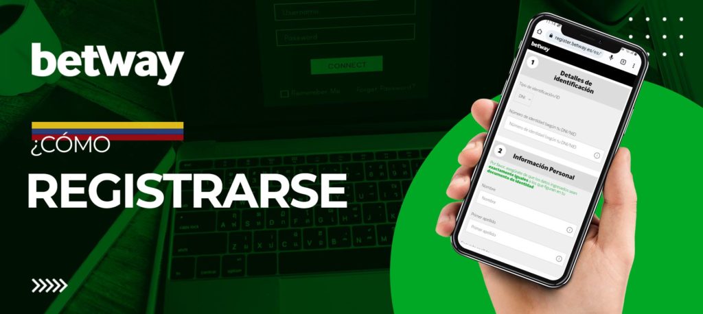 Cómo registrarse en la web de la casa de apuestas Betway en Colombia