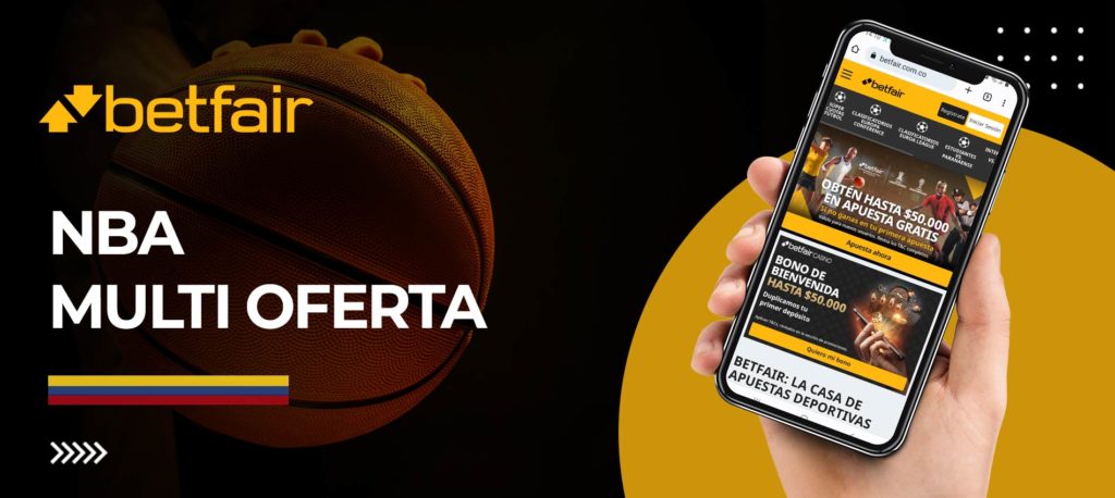 Apuestas de baloncesto en Betfair móvil 