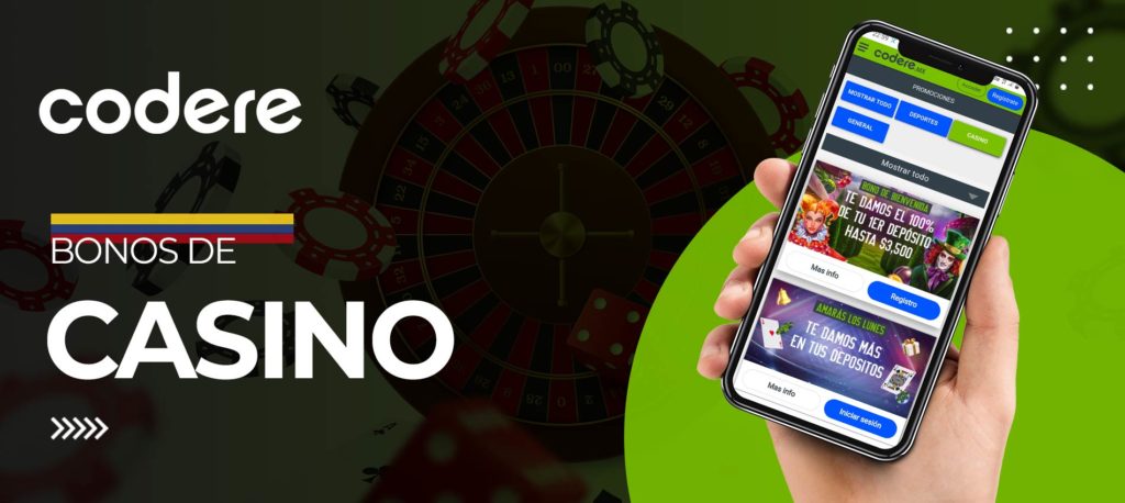 Bono de casino en la aplicación móvil Codere en android
