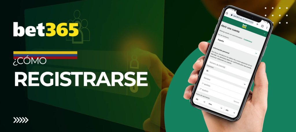 Cómo registrarse en la aplicación móvil de Bet365 en Colombia
