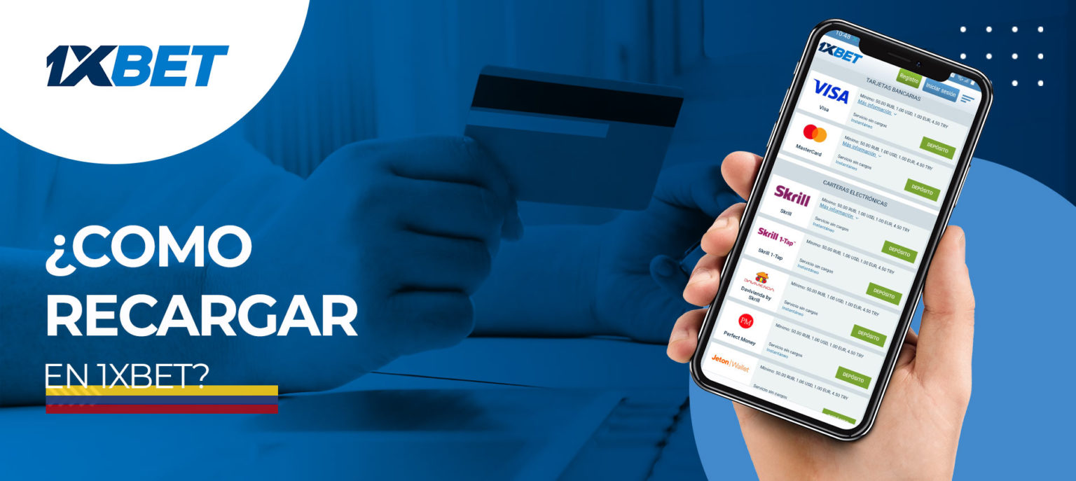 ¿Cuánto es lo mínimo que se puede recargar en 1XBet Colombia