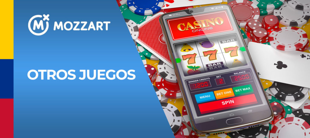 Casino y otros juegos de azar en la aplicación móvil de MozzartBet