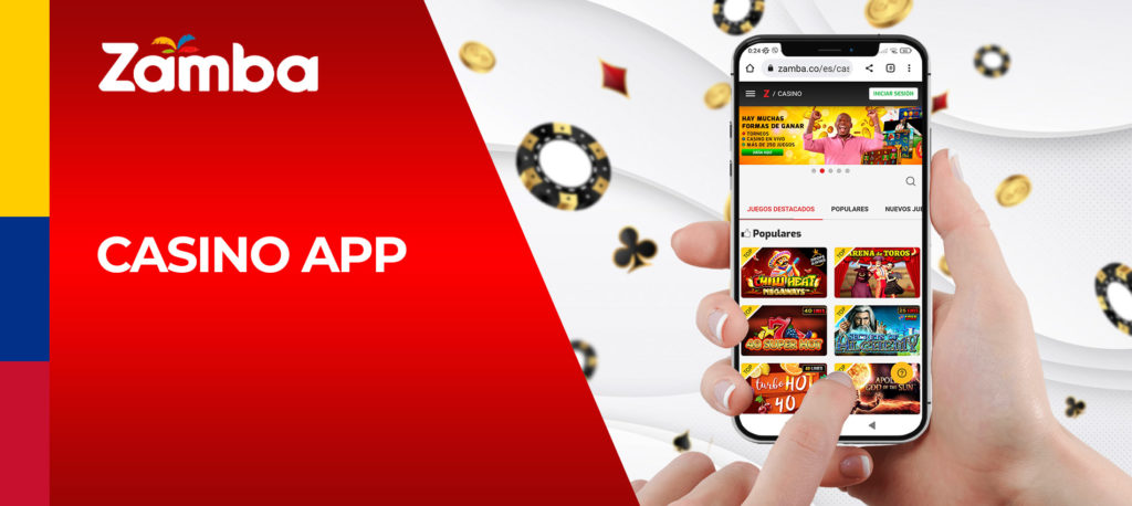Todos los juegos de casino en la aplicación móvil de Zamba