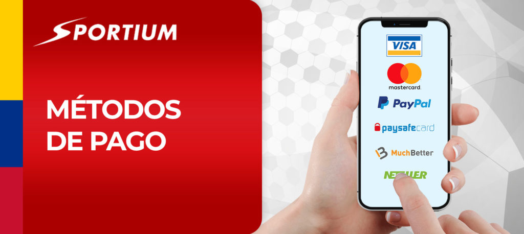 ¿Qué métodos de pago están disponibles en Sportium Colombia?
