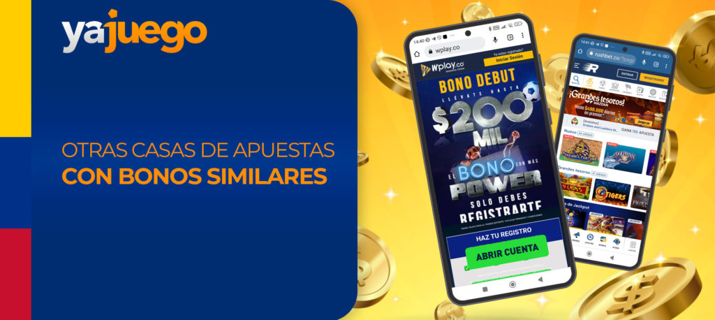 Varias casas de apuestas en línea que ofrecen atractivos bonos a los nuevos usuarios en Colombia.