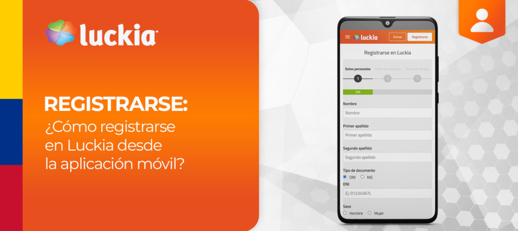 Cómo registrarse en la aplicación móvil de Luckia en Android
