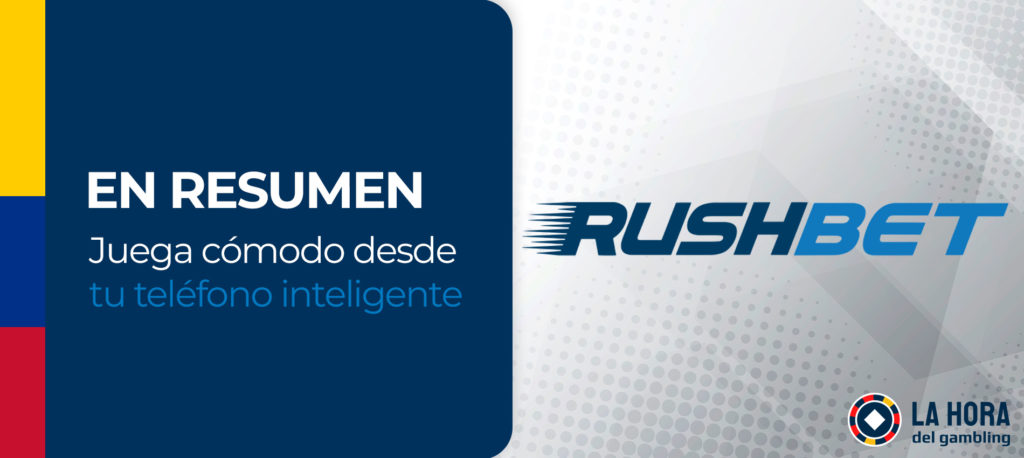 La versión del portal web de Rushbet para dispositivos Android e iOS es cómoda y fácil de navegar para los usuarios