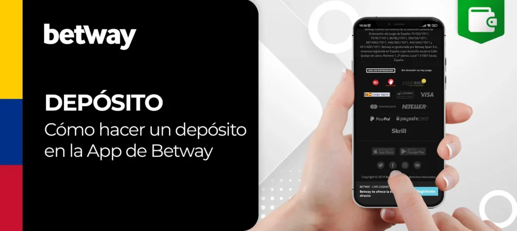 Todas las formas de depositar y retirar dinero de tu cuenta de juego de Betway Colombia