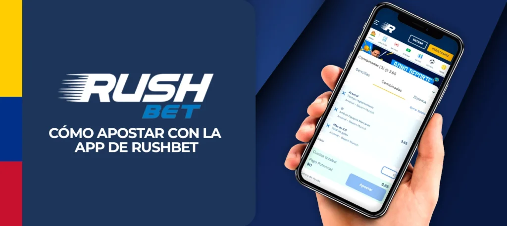 ¿Cómo hacer apuestas a través de la aplicación móvil de Rushbet?
