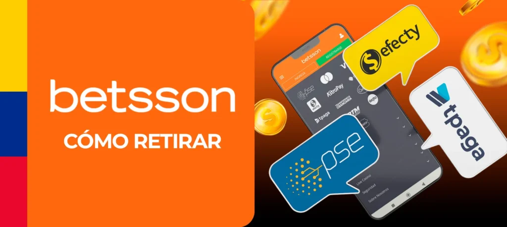 ¿Cómo retirar dinero de Betsson en Colombia?