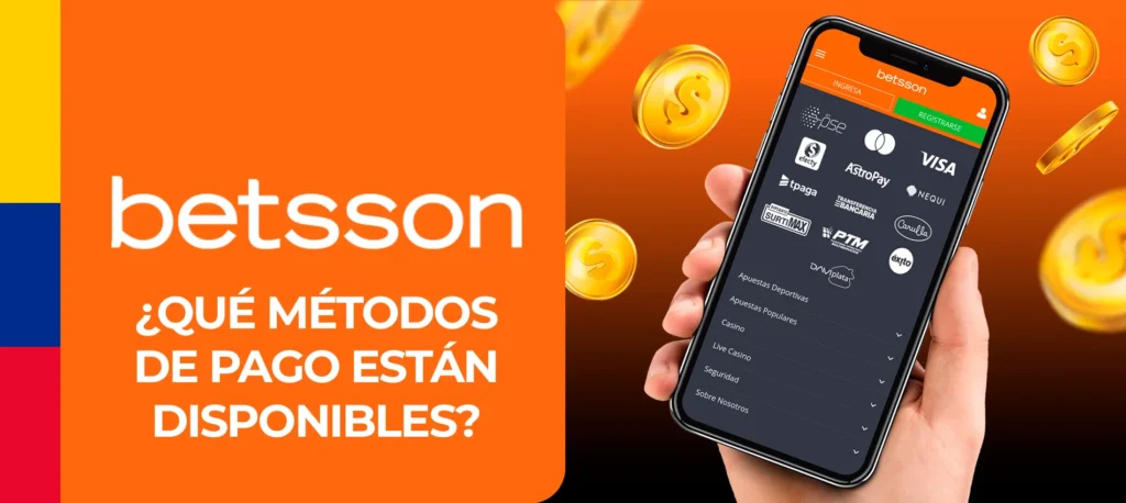 Todas las formas de retirar dinero de la cuenta Betsson en Colombia