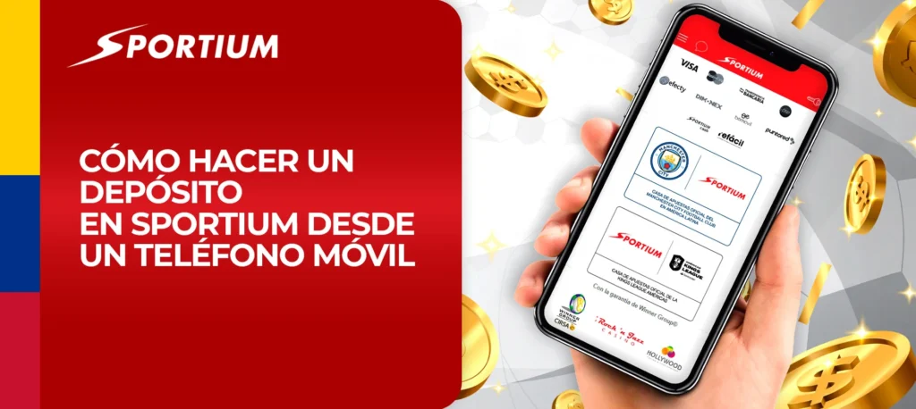 ¿Cómo hacer un ingreso a través de la aplicación móvil de Sportium?