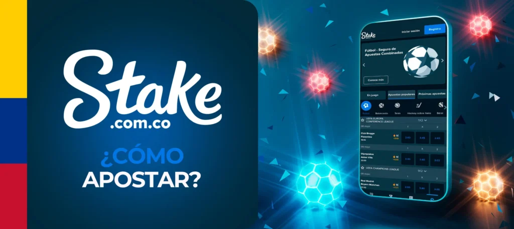Instrucciones para apostar en Stake.com Colombia