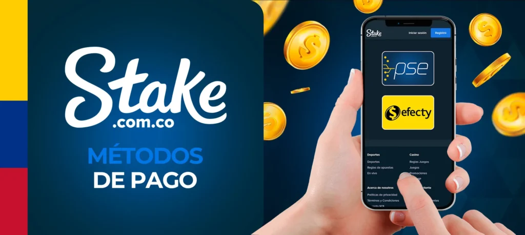 ¿Cómo depositar y retirar dinero de la plataforma Stake.com Colombia?
